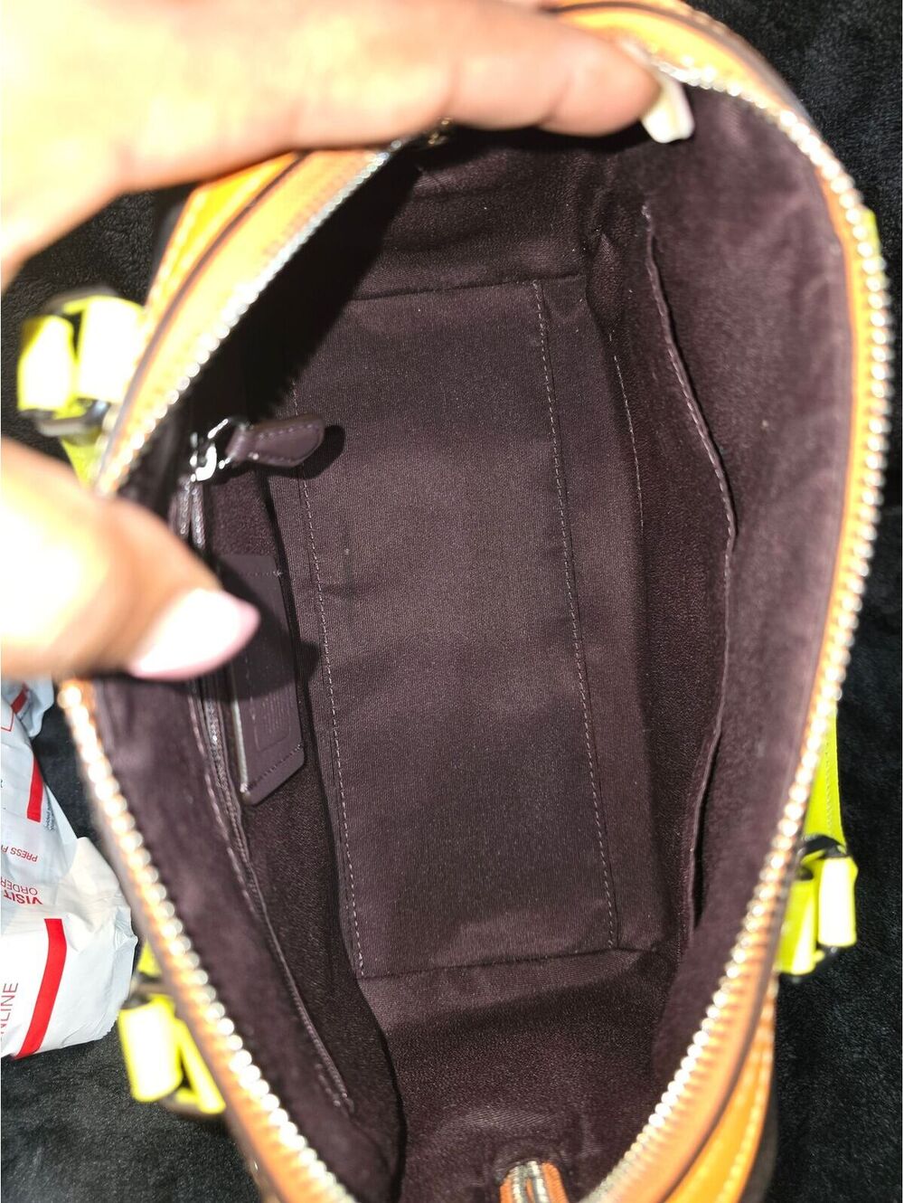 106. NWOT 2023 Coach Rowan Satchel In Colorblock Signature Canvas - Picture 7 of 7